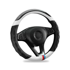 車用 ハンドルカバー 軽自動車 ステアリングカバー sサイズ 本革 O型 36.5-37.9cm 3Dグリップ 滑り止め 四季汎用 通気性